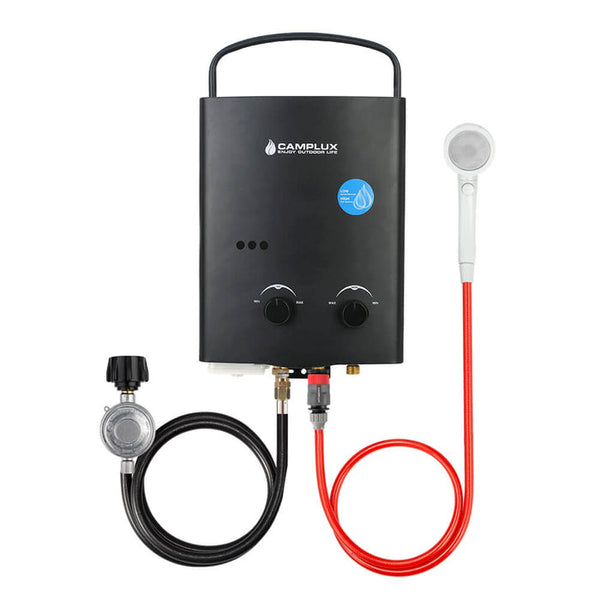 Camplux ‎AY132B-LP   Outdoor Portable Liquid Propane Tankless Water Heater 5L 1.32 GPM- Black