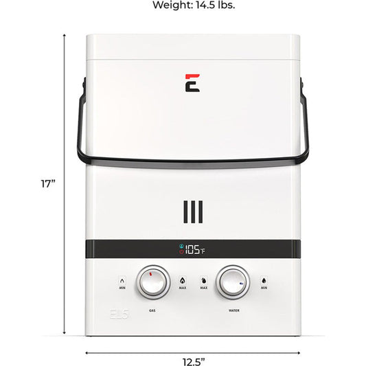 Eccotemp EL5-LP  Luxé  Outdoor Portable Liquid Propane Tankless Water Heater 1.5 GPM