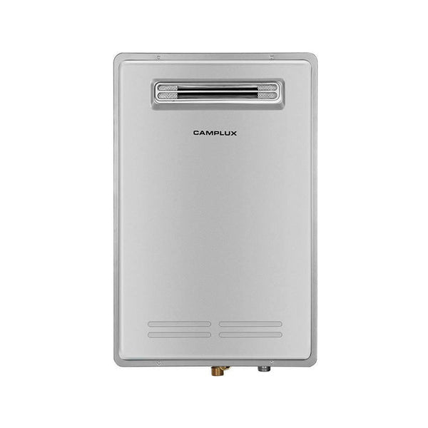 Camplux WA528G-LP  Outdoor Liquid Propane Tankless Water Heater, 5.28 GPM On Demand, Water Heater, Gray