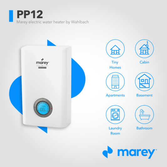 Marey PP12  Power Pack 12KW Electronic Controlled Electric Tankless Water Heater