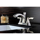Anzzi L-AZ014BN  Vista Series 4 in. Centerset 2-Handle Mid-Arc Bathroom Faucet in Brushed Nickel