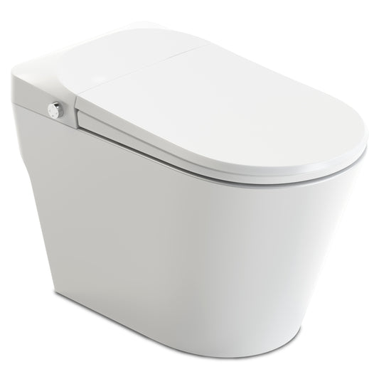 Anzzi Envo TL-STFF950WIFI-WH  ENVO ENVO Echo Elongated Smart Toilet Bidet in White with Auto Open, Auto Flush, Voice and Wifi Controls