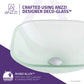 Anzzi  LS-AZ8125  ANZZI Victor Series Deco-Glass Vessel Sink in Lustrous Frosted Finish