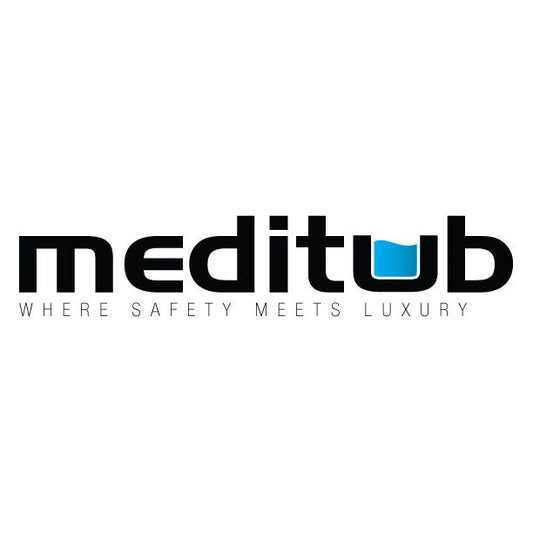 MediTub 2952LBH  Walk-In 29 x 52 Left Drain Biscuit Whirlpool Jetted Walk-In Bathtub