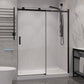 Anzzi SD-FRLS05702BN  ANZZI Rhodes Series 60 in. x 76 in. Frameless Sliding Shower Door with Handle