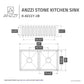 Anzzi K-AZ227-2B  ANZZI Roine Farmhouse Reversible Apron Front Solid Surface 33 in. 50/50 Basin Kitchen Sink