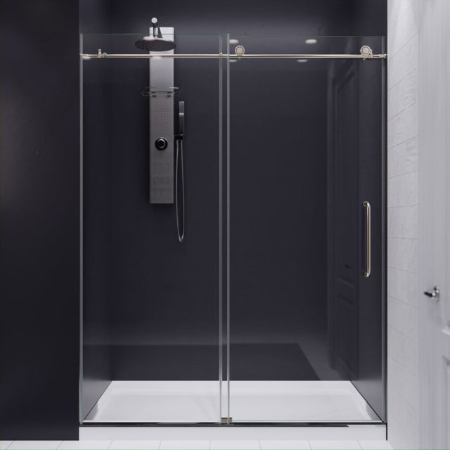Anzzi SD-AZ13-02    ANZZI Madam Series 60 in. by 76 in. Frameless Sliding Shower Door with Handle