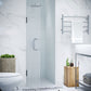Anzzi SD-AZ09-02   ANZZI Fellow Series 30 in. by 72 in. Frameless Hinged Shower Door with Handle