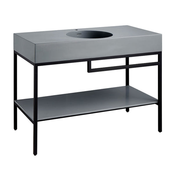 Anzzi CS-FGC002-MB  Siena 48 in. Console Sink with Matte Grey Counter Top