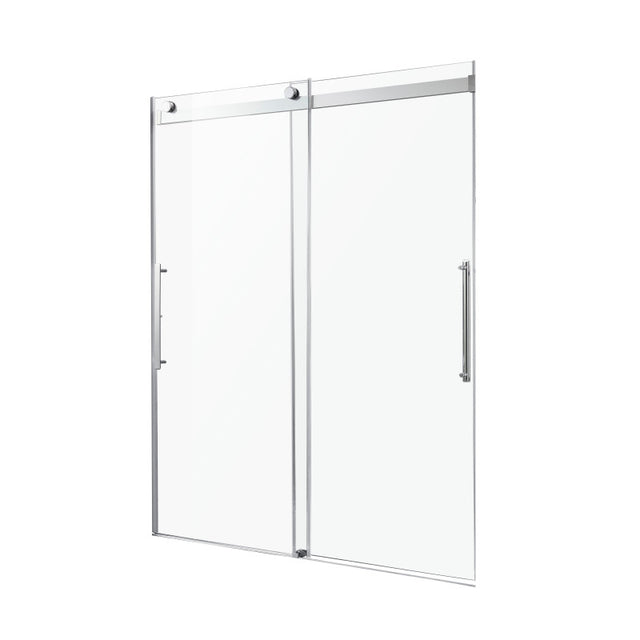 Anzzi SD-FRLS05901CHR  Series 48 in. x 76 in. Frameless Sliding Shower Door with Handle in Chrome