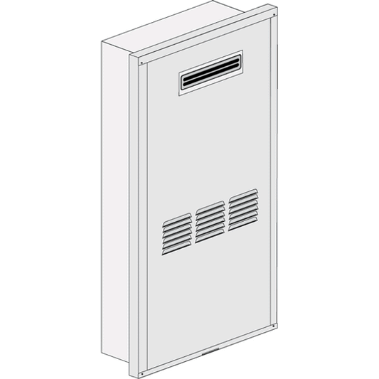 WaiWela RTG20226- RTGH X Series Recessed Box for Outdoor Tankless Water Heater Installations