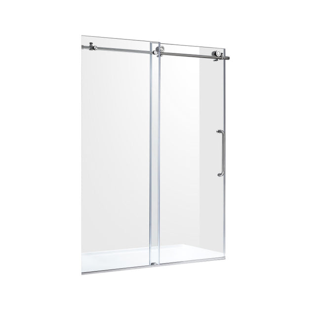 Anzzi SD-AZ8077-02   ANZZI Leon Series 60 in. by 76 in. Frameless Sliding Shower Door with Handle