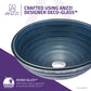 Anzzi LS-AZ8097  ANZZI Rongomae Series Deco-Glass Vessel Sink in Coiled Blue