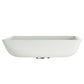 Anzzi LS-AZ912  ANZZI Solstice Square Glass Vessel Bathroom Sink with White Finish