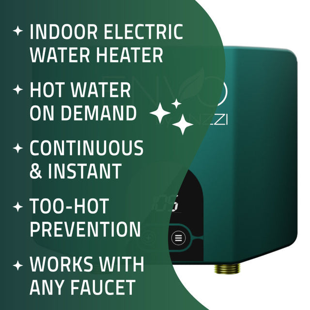 Anzzi Envo WH-AZ035-M1  Ansen Electric Tankless Water Heater ETL Certified & Listed – 3.5KW  /  120V  /  60Hz