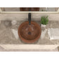 Anzzi LS-AZ336  ANZZI Admiral 17 in. Handmade Vessel Sink in Polished Antique Copper with Floral Design Interior