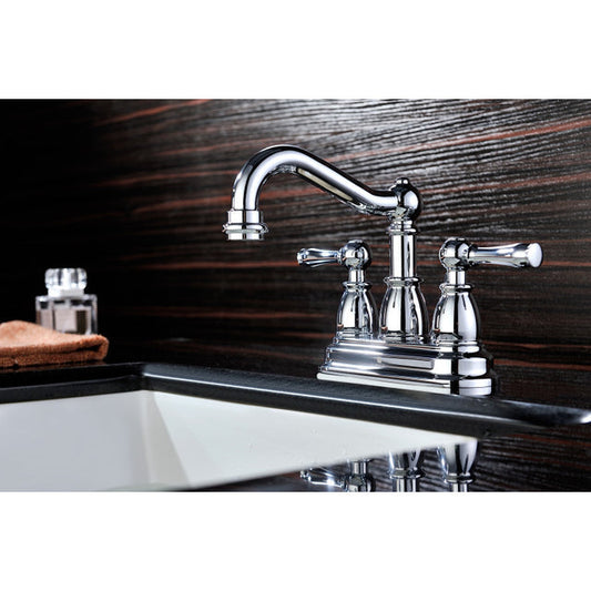 Anzzi L-AZ033  Edge Series 4 in. Centerset 2-Handle Mid-Arc Bathroom Faucet in Polished Chrome
