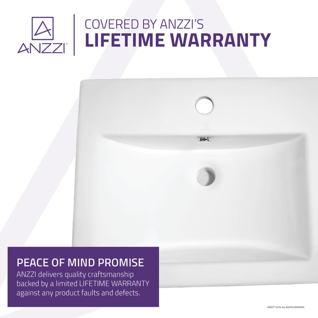 Anzzi  LS-AZ116  ANZZI Vitruvius Series Ceramic Vessel Sink in White