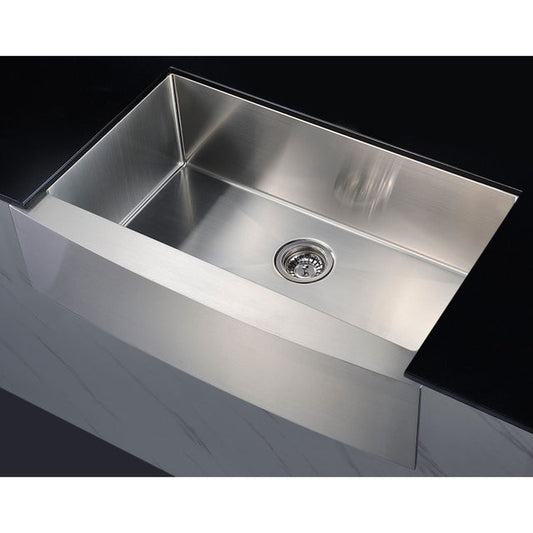 Anzzi KAZ36201A-031  Elysian Farmhouse 36 in. Single Bowl Kitchen Sink with Faucet
