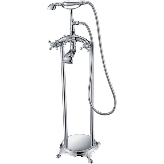 Anzzi FS-AZ0052CH  Tugela 3-Handle Claw Foot Tub Faucet with Hand Shower